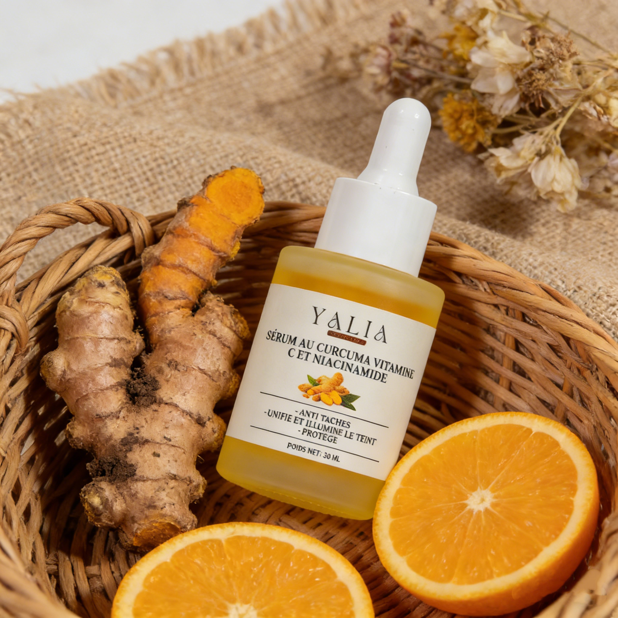 Sérum au Curcuma, Vitamine C & Niacinamide