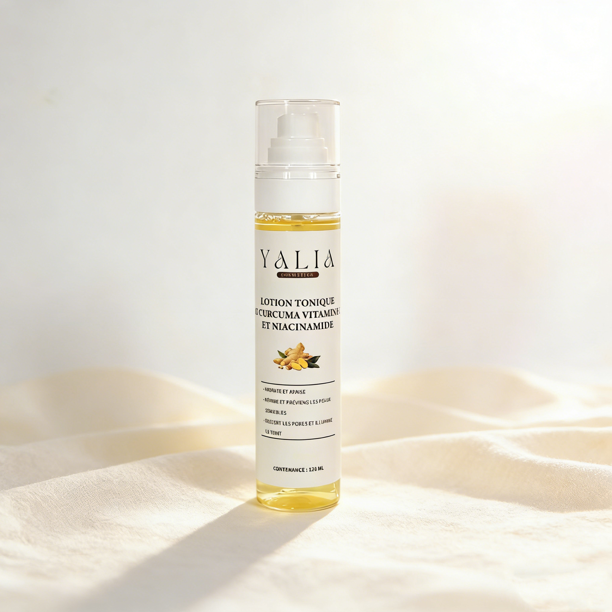 Lotion Tonique au Curcuma, Vitamine C & Niacinamide