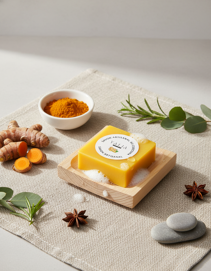 Savon curcuma - Version Stylisée
